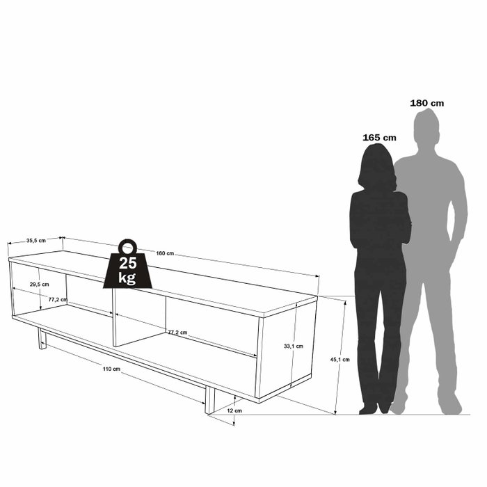 Hanah Home Soporte para TV Boh1-Sw Natural y Blanco Hanah Home Soporte para TV Boh1-Sw Natural y Blanco